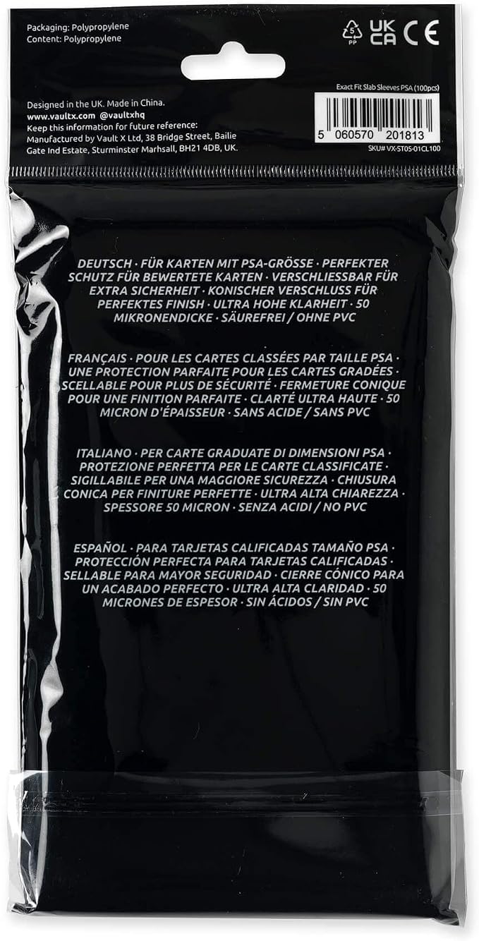 Vault X Exact Fit Slab Sleeves for Graded Trading Cards for PSA, GG and Other - Image 4