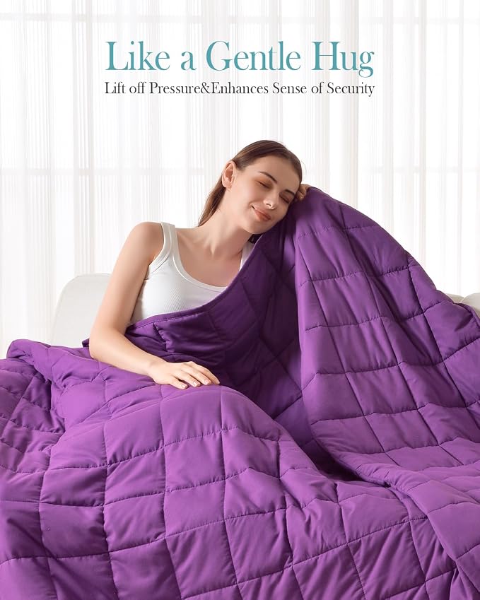 Topblan Weighted Blanket Queen Size 15lbs, Cozy Cooling Weighted Blanket - Image 2
