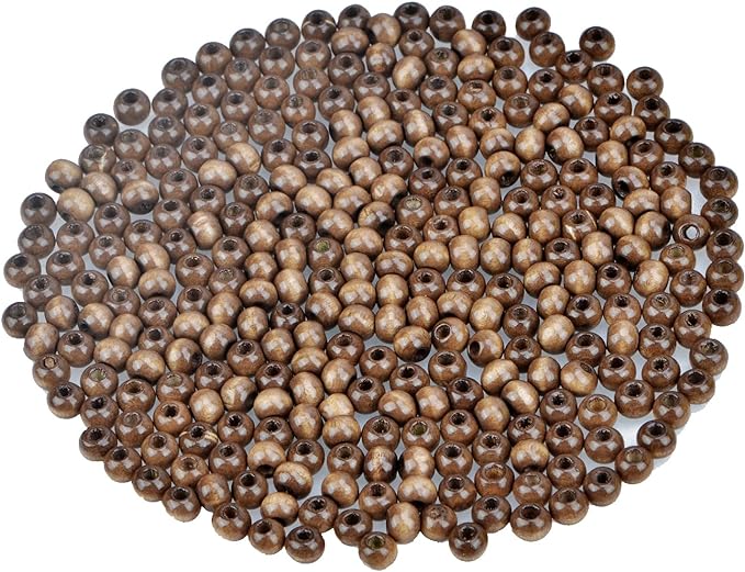AD Beads Wood Spacer Loose Wooden Craft Beads Big Hole Beads Assorted by ADBeads