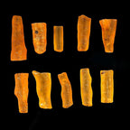 ColouredRocks 5pcs Real Amber Crystals, Raw Pipe Stones, Rough Gemstones - Image 2