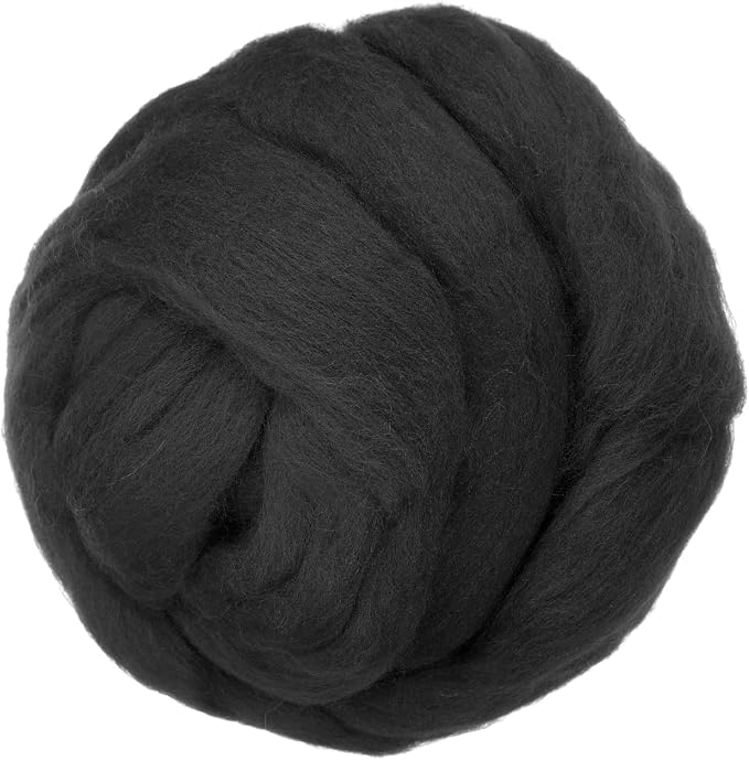 PATIKIL Wool Roving Yarn, 80G/2.82OZ Soft Felting Wool Pure Chunky Roving Yarn by PATIKIL