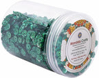 Mandala Crafts 6mm Cup Holographic Emerald Sequins - Image 4