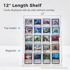 DEEIF 2 Pack Acrylic Trading Card Display Stand, 5-Tier Clear Shelf Holds Up to - Image 3