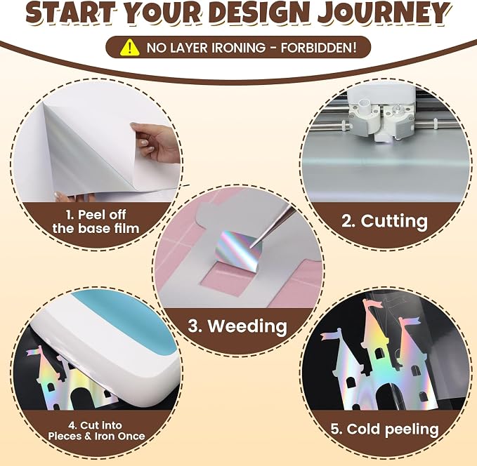 Holographic HTV Heat Transfer Vinyl Roll - Image 3