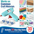 Mini Hot Glue Gun Kit with 30 Glue Sticks and Carrying Case, 15W Fast - Image 5