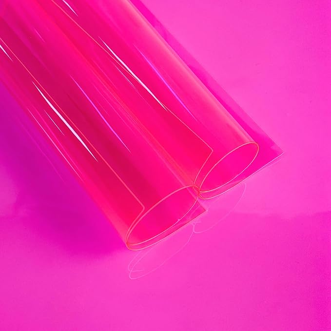 Transparent PVC Faux Leather Sheets, Glossy Waterproof Clear Vinyl Fabric by XHTFauxLeather