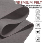 Soft Felt Fabric Sheet 18" x 36", 1.6mm Acrylic Craft Felt, Dark Gray | Soft - Image 2