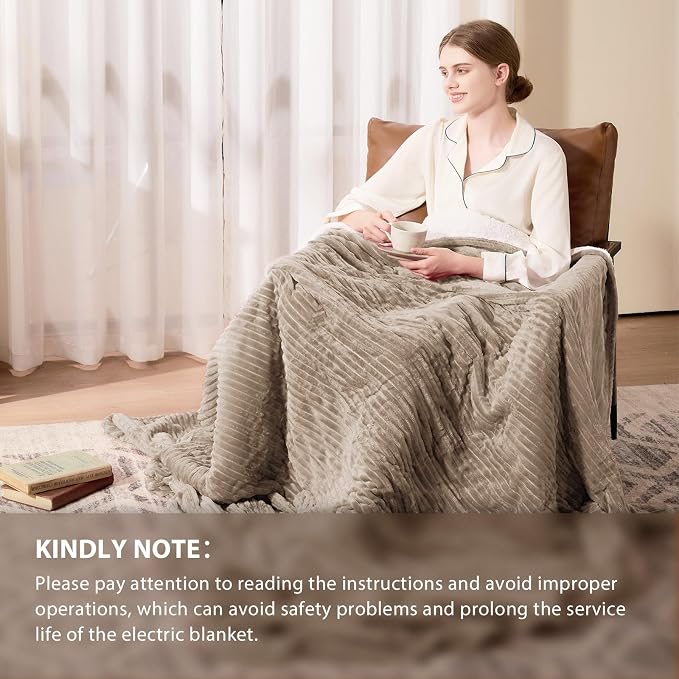 Homemate Electric Heated Blanket Queen Size - Image 6