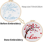 Louise Maelys Love Heart Tree Embroidery Kit - Image 4