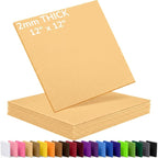2mm Stiff Felt Sheets 12" X 12" | Thick Polyester Felt Material, DIY Craft by Luceinvita