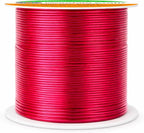 Mandala Crafts 22 Gauge Raspberry Anodized Aluminum Craft Wire, 100 FT | Colored - Image 2