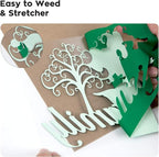 Dysania Green Heat Transfer Vinyl, 10 Pack 12 x 12in Green HTV Vinyl | Iron on - Image 3