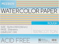 MEEDEN Watercolor Paper Block, 100% Cotton Watercolor Paper Pad of 20 Sheets by MEEDEN