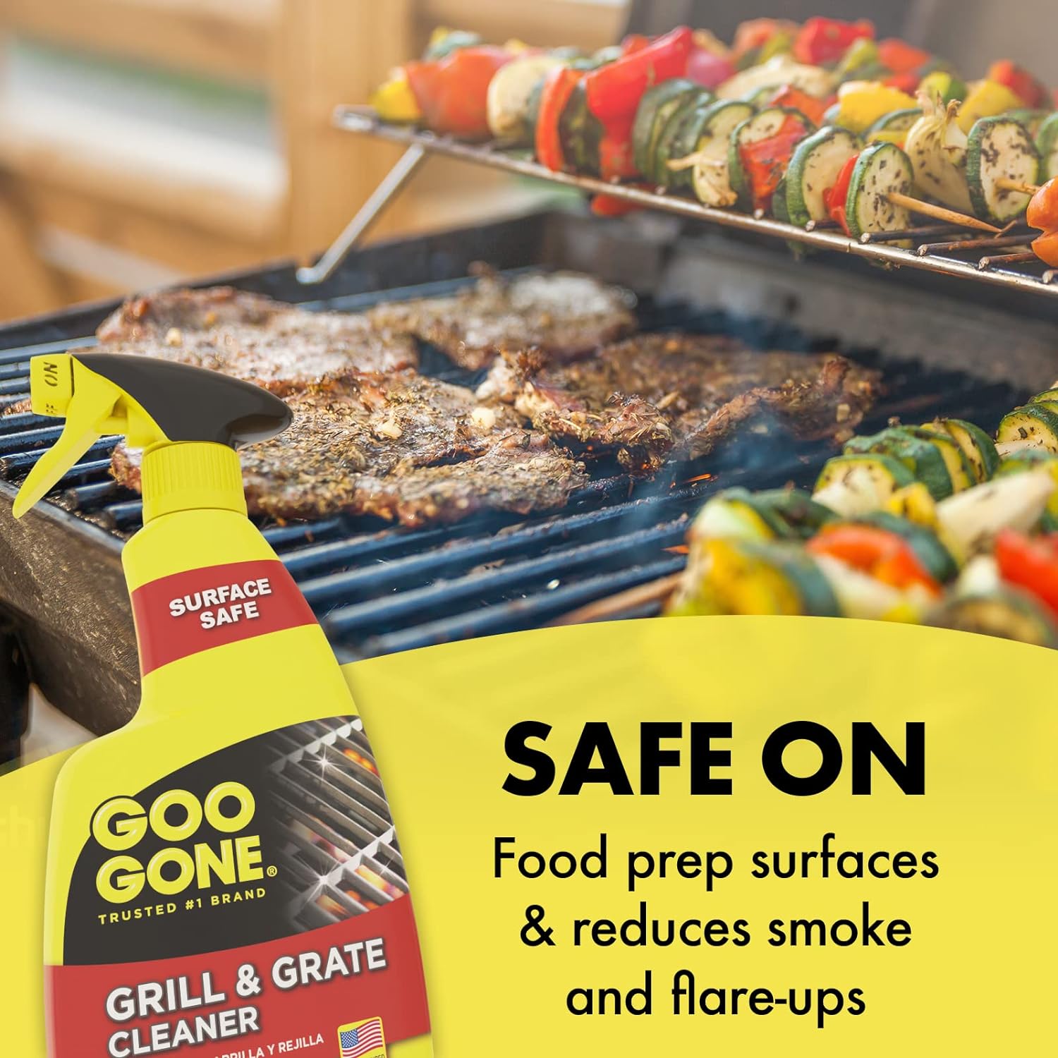 Goo Gone Grill and Grate Cleaner - 24 Ounce - Cleans Cooking Grates and Racks