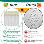 Fteven 30PCS Cross Stitch Needles, Size 22 Stainless Steel Embroidery Needles - Image 5