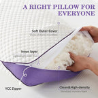 HOMELAB Adjustable Shredded Memory Foam Pillows King Size, Cooling Bed Pillows - Image 4
