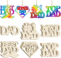 36PCS Wooden Father's Day Ornaments to Paint, Fathers Day Crafts by Sophena