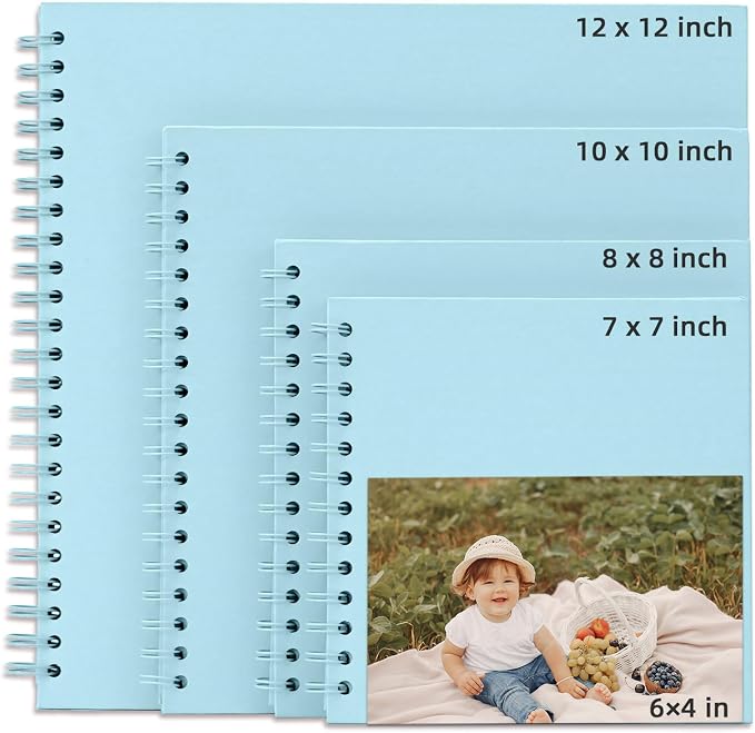 Yopih 7x7 Inch DIY Scrapbook Photo Album, Hardcover Kraft Paper Acid-Free - Image 9
