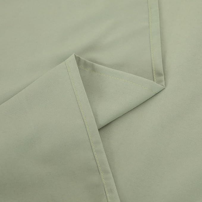 Queen Flat Sheet Only， 90x102Inch Sage Green - Image 7