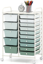 BECOMFORT 15-Drawer Rolling Cart by BECOMFORT