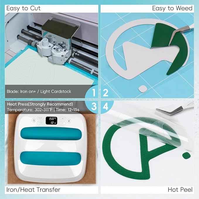 Aoder Green Heavy Duty Puff Vinyl Heat Transfer - Image 6