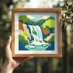 Doodlream Mountain Waterfall Landscape Needle Kit - Image 6