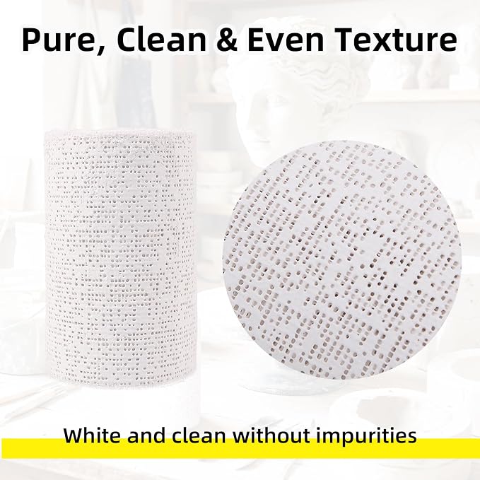 Falling in Art Plaster Cloth Rolls, 6 Pack 500gsm Plaster Bandage, Plaster - Image 5