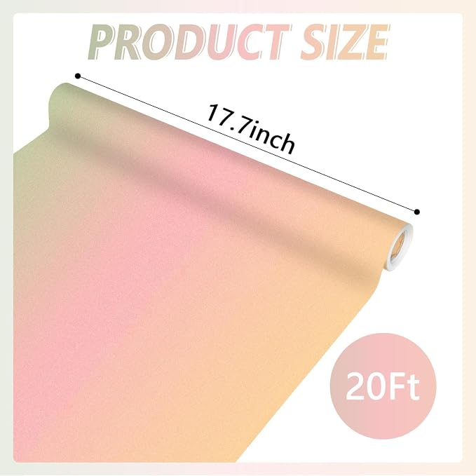 Qyeahkj Boho Bulletin Board Paper Roll Pink Bulletin Board Background Paper - Image 2