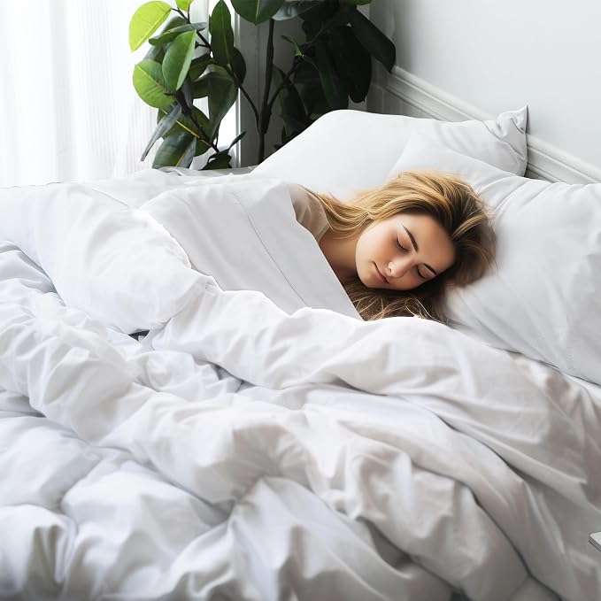 Bamboo Viscose Flat Sheets Only, 400 Thread Count Sateen Weave Queen Size Flat - Image 7