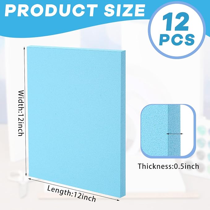 Frienda 12 Pcs Foam Board Bulk XPS Foam Sheet Panel - Image 2