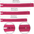 Zippers, DOITEM 72 Pcs Zippers for Sewing 6 Inch 10 Inch 14 Inch Multicolor - Image 7