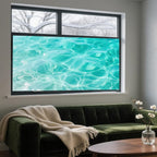 IVN Privacy Window Film Decorative Clear Water Ripples, Static Cling Window Film - Image 9
