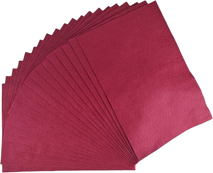 Jtnohx Color Felt, Soft Felt Sheets, 1.4mm Thick 8"x12" Handicraft Felt Fabrics - Image 6