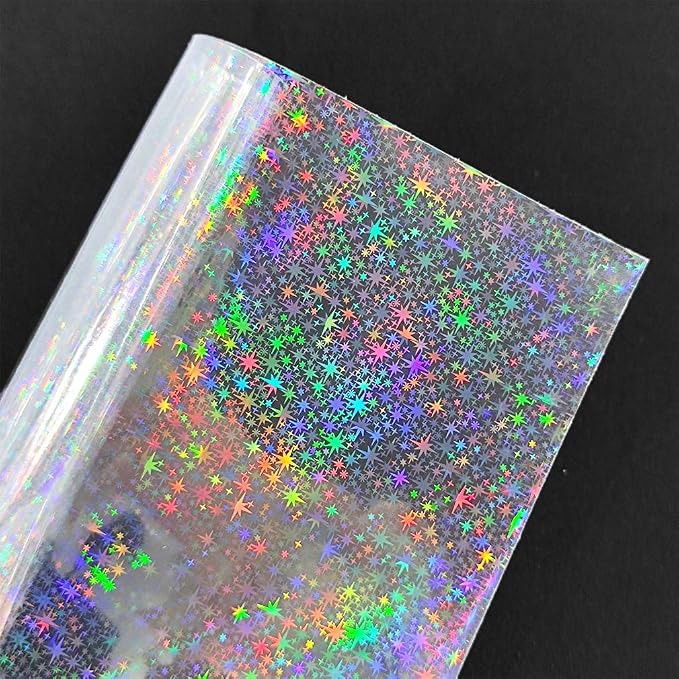 Iridescent Clear Film Laser Mirror Rainbow Transparent PVC Waterproof Vinyl - Image 2