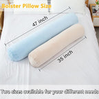 1 MIDDLE ONE Bolster Pillow for Bed, Long Round Body Pillow for Adults - Image 2