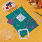BENECREAT 8pcs Square Quilting Template, 2.5/3/ 4/ 5inch Acrylic DIY Quilt - Image 4