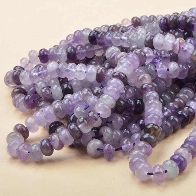 ICAI Beads 5x8mm Natural Rondelle Spacer Loose Beads - Image 6