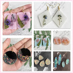 ResinWorld Earrings Molds with Varieties of Shapes and Sizes, Stud Dangle Drop - Image 5