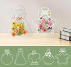 50 Pcs Bookmark Making Kit Transparent, Book Marks DIY Dried Flower Set - Image 7