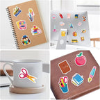 Back to School Stickers 50 pcs School Stickers Students Teacher Science - Image 5