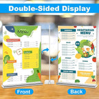EHWINE 16 Pack Acrylic Sign Holders 5x7 Double-Sided Tabletop Display Stands - Image 4