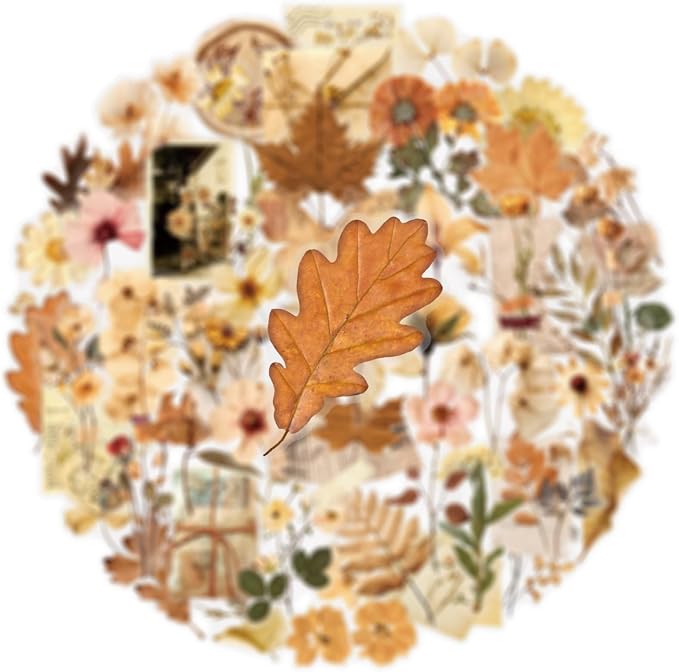 Transparent Flora Scrapbook Stickers Aesthetic Flowers Stickers | Transparent & - Image 3