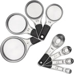 OXO Good Grips 8 Piece Stainless Steel Measuring Cups and Spoons Set by Unknown
