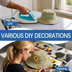 Bucket Hats Bulk Solid Color DIY Blank Hat Bucket Hats - Image 6