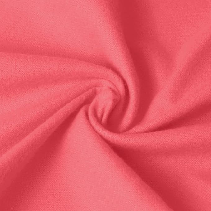 59”W Cotton Flannel Fabric, Super Soft 150GSM, Medium Weight Solid Arts & by Unknown