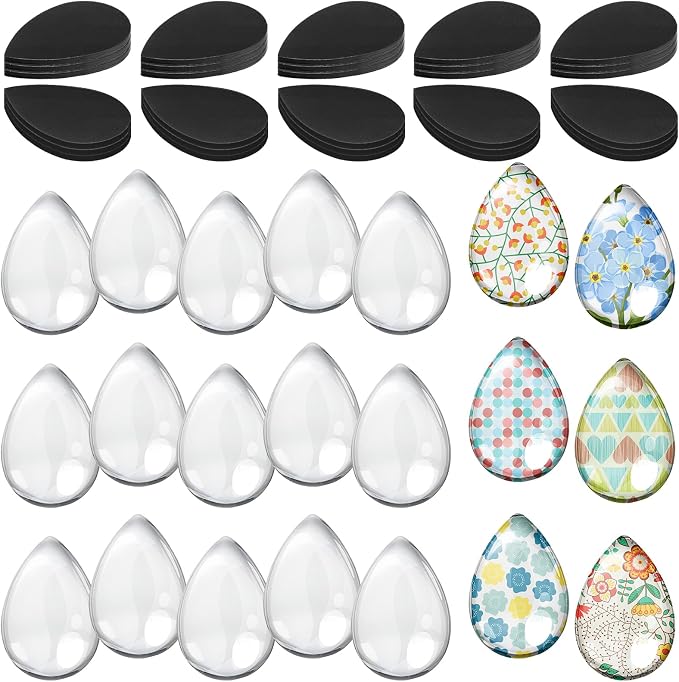 72 Pieces Round Craft Magnets Glass Ceramic Ferrite Magnet by Weewooday