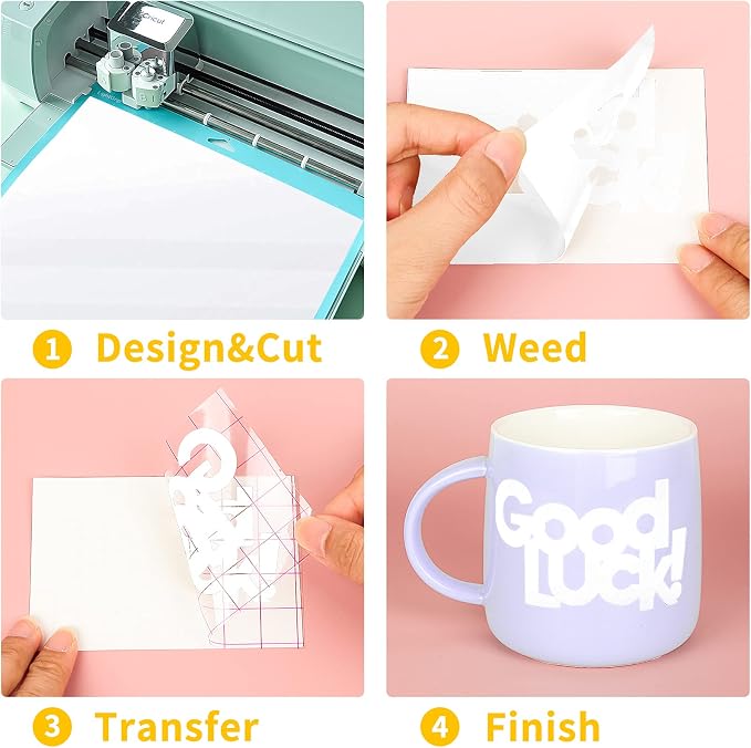 Glossy White Permanent Adhesive Vinyl Roll - Image 3