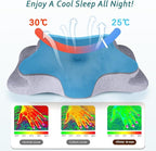 CHxxy Cervical Neck Pillow for Pain Relief Sleeping, Memory Foam Pillows - Image 4