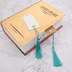 VAPKER 100 Pieces Turquoise Color 13cm/5-Inch Silky Handmade Soft Tassels Floss - Image 5