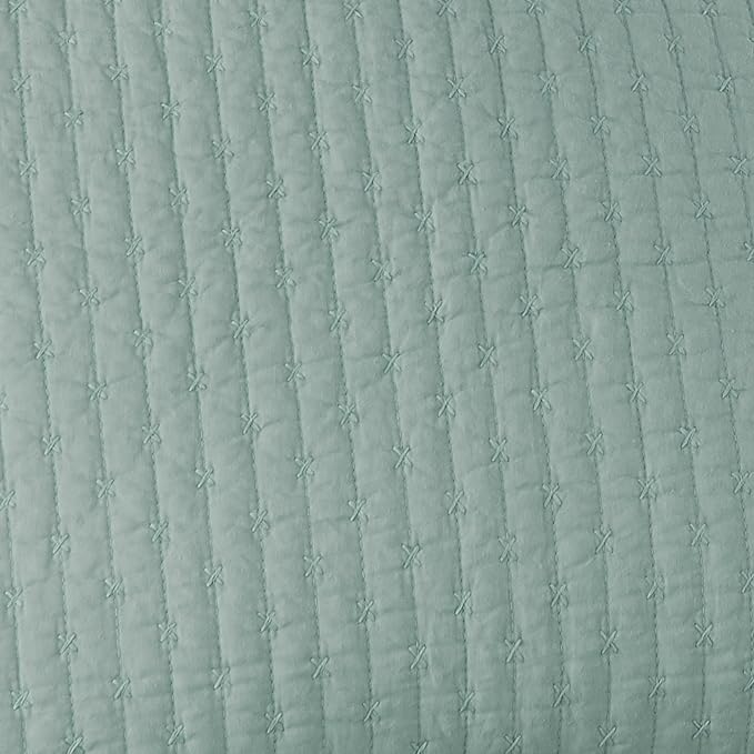 Levtex Home Cross Stitch Reversible King/Cal King Quilt Set - Image 6